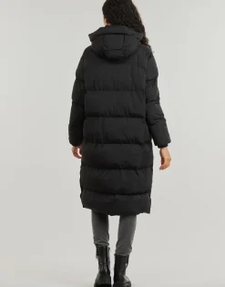 LONGLINE HOODED PUFFER COAT