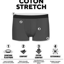 Lot de 8 boxers homme en coton French