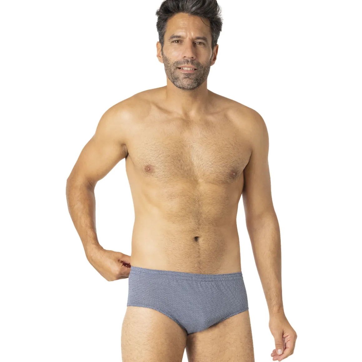 Lot de 3 slips taille haute fermé homme Trio Fantaisie