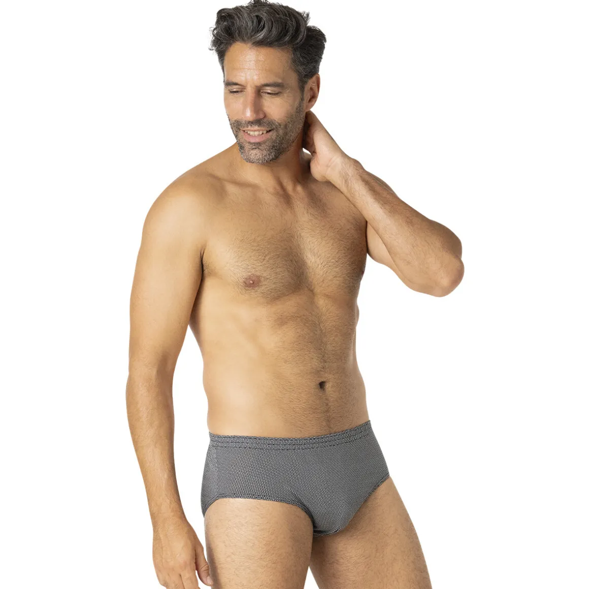 Lot de 3 slips taille haute fermé homme Trio Fantaisie