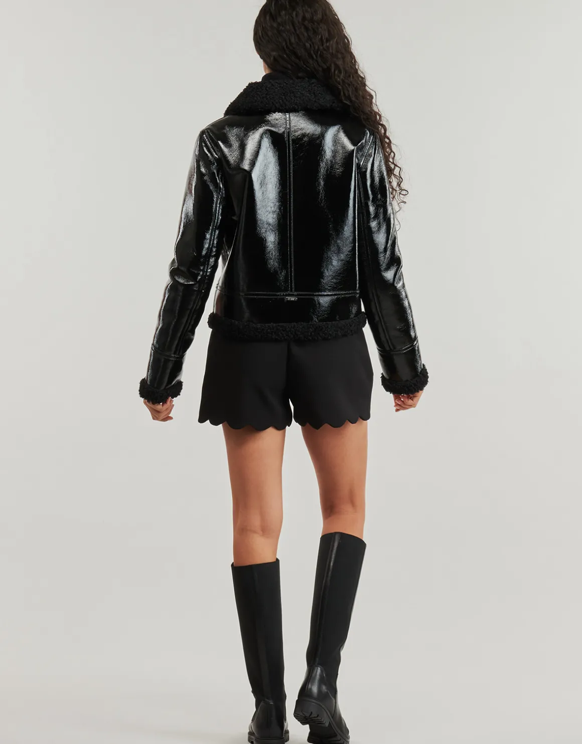 LS ANDREA FAUX SHEARLING JKT