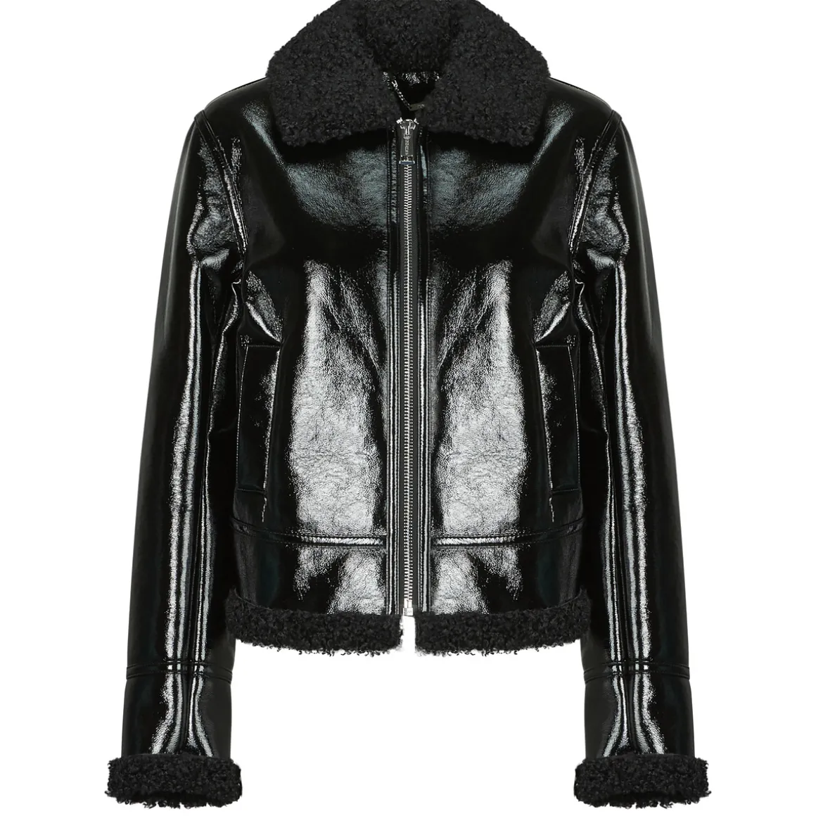 LS ANDREA FAUX SHEARLING JKT
