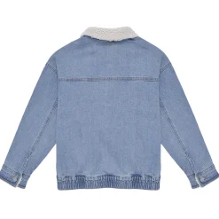 LVG DENIM JACKET W/ SHERPA COL