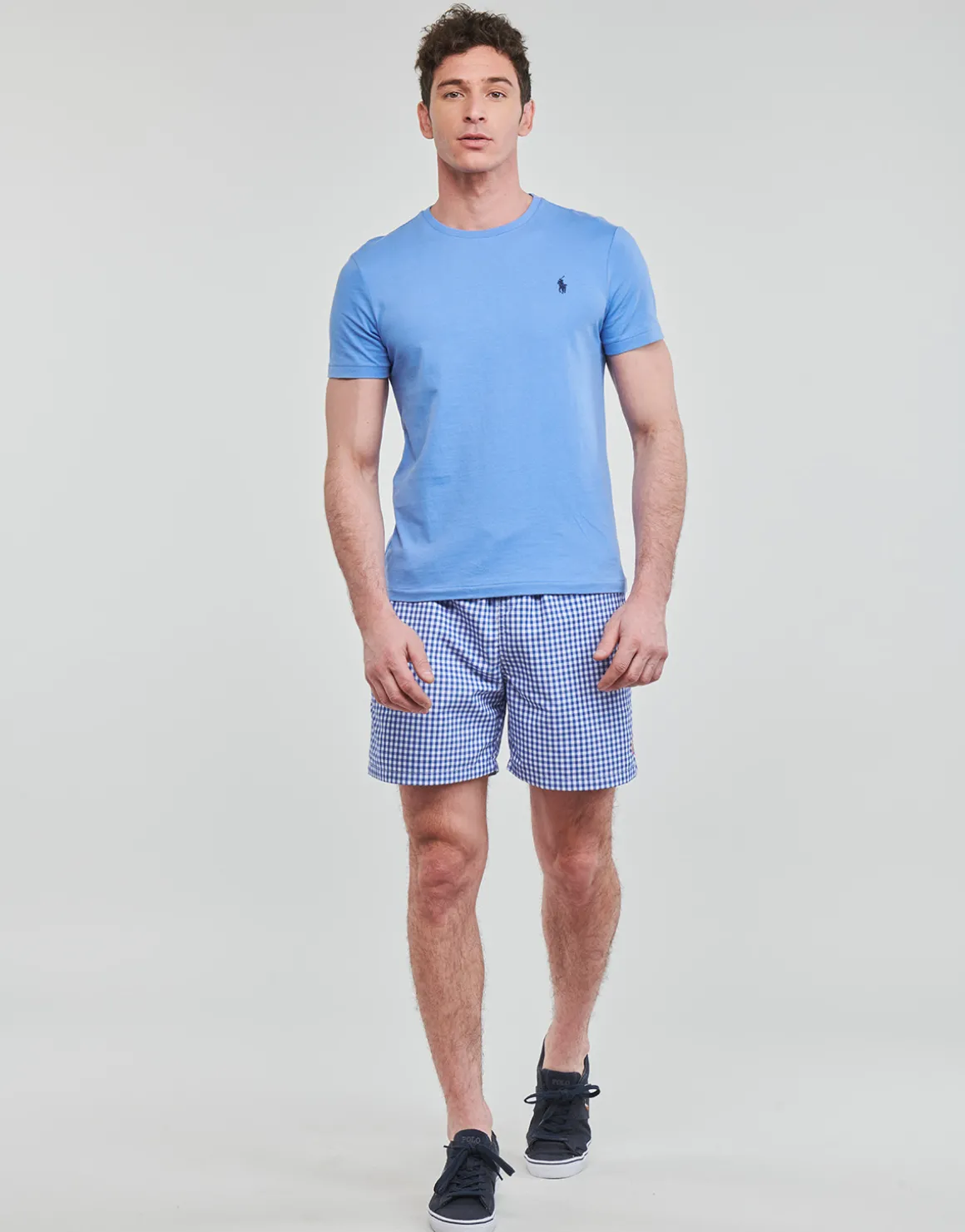 MAILLOT DE BAIN A CARREAUX EN POLYESTER