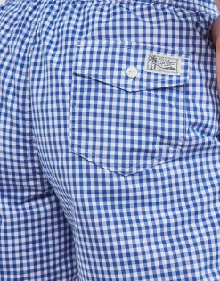 MAILLOT DE BAIN A CARREAUX EN POLYESTER