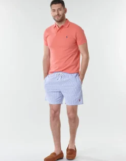 MAILLOT DE BAIN A RAYURES EN COTON MELANGE