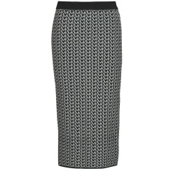 MK JACQUARD MIDI SKIRT