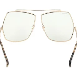 MM0006 ELSA Lunettes de soleil, Or/Fumée, 64 mm