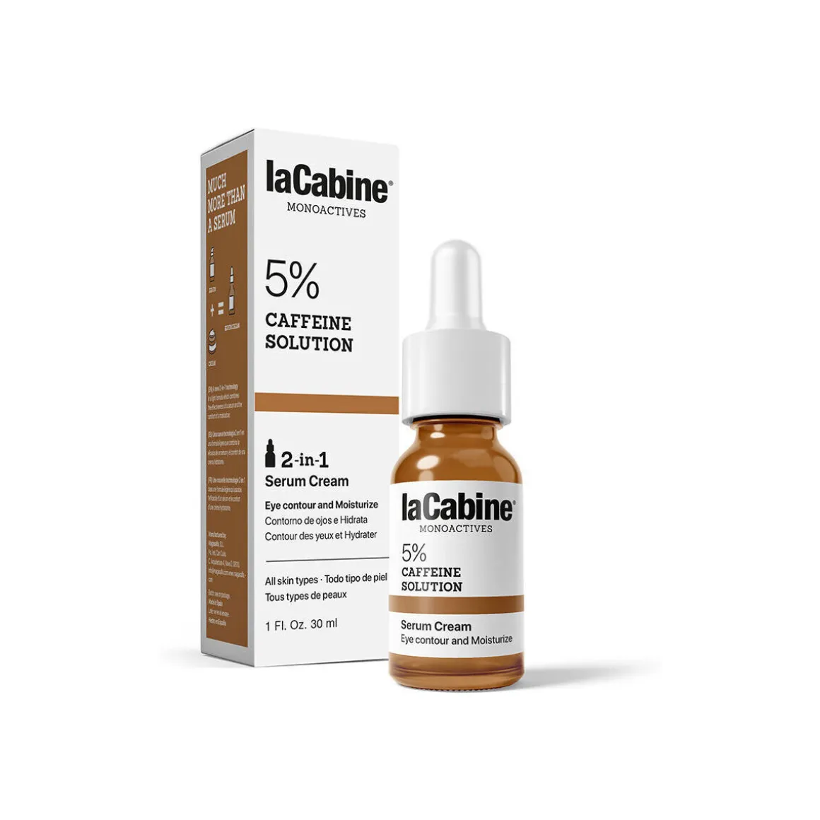Monoactifs 5% Caféine Solution Sérum Crème