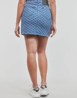 MONOGRAM JCQ DENIM SKIRT