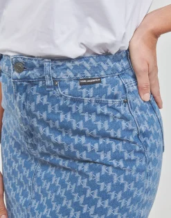 MONOGRAM JCQ DENIM SKIRT