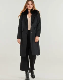 NANCY FIT COAT FAUX FUR COLLAR