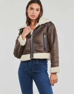 ONLBETTY FAUX SUEDE BONDED AVIATOR OTW