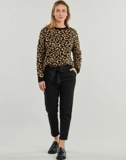 ONLRITA LOOSE CHECK LYREX BELT PANT TLR