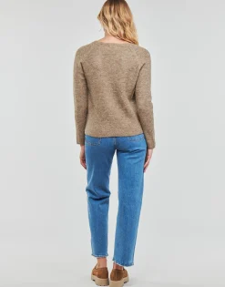 PCELLEN LS V-NECK KNIT