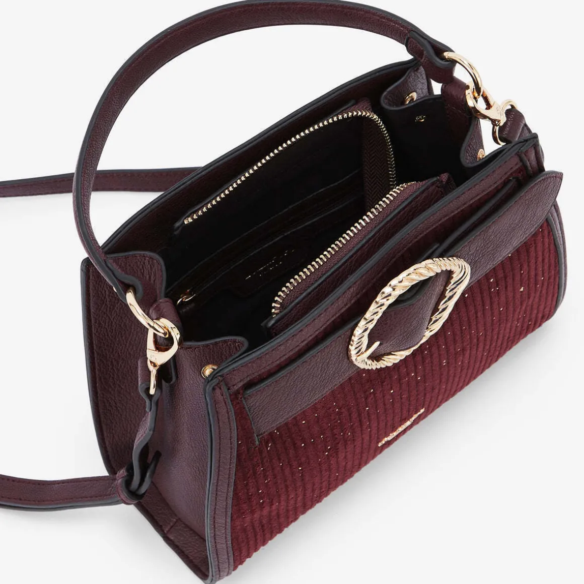Petit sac shopper bordeaux Riff