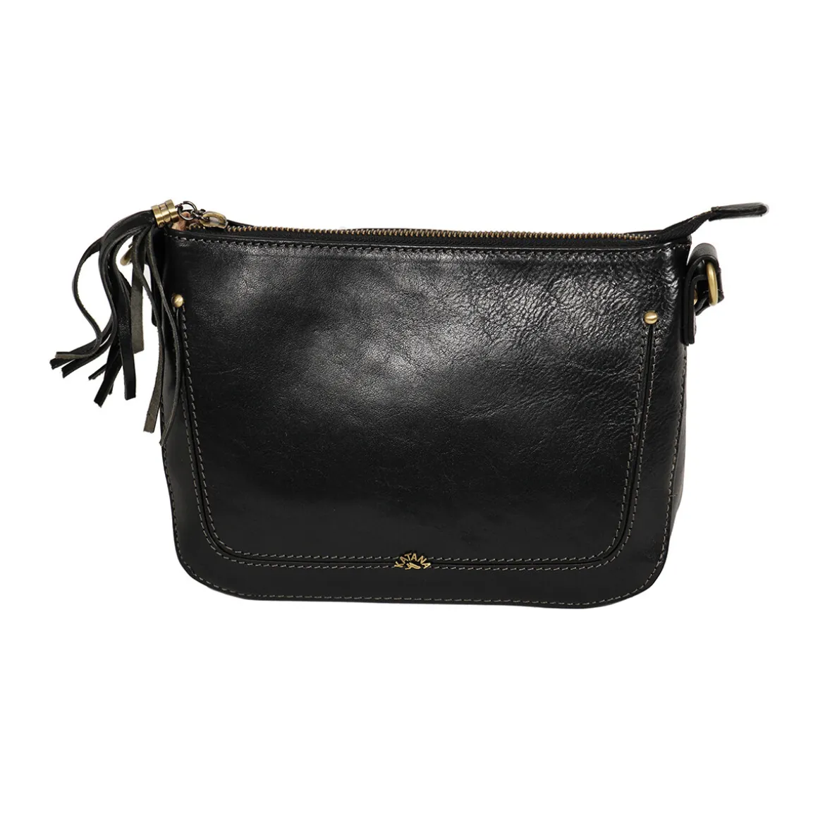 Pochette Cuir De Vachette Collet Végétal 66820
