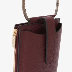 Pochette de téléphone bordeaux Rocapina