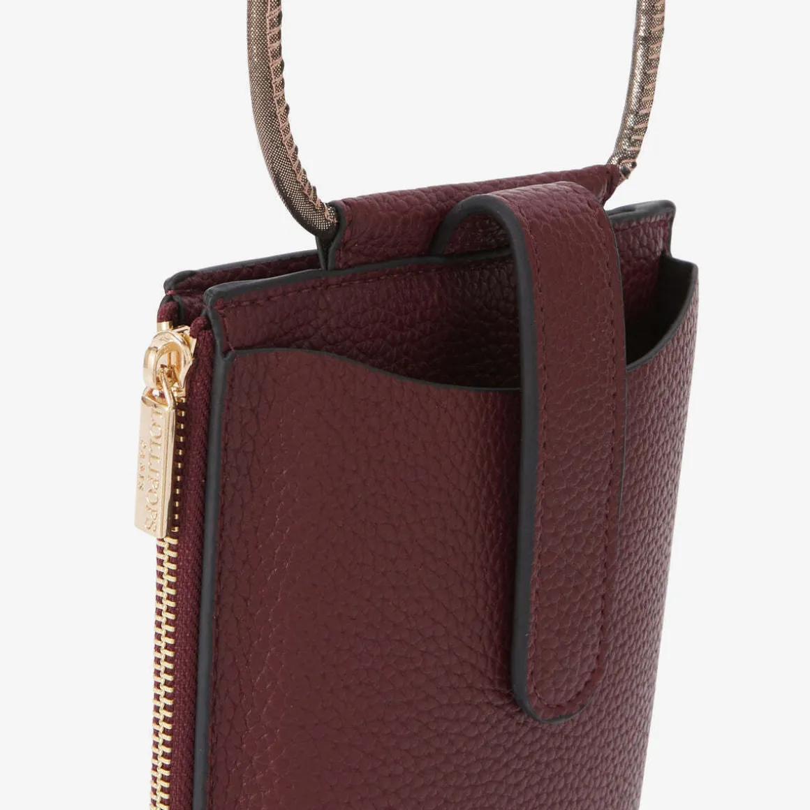 Pochette de téléphone bordeaux Rocapina