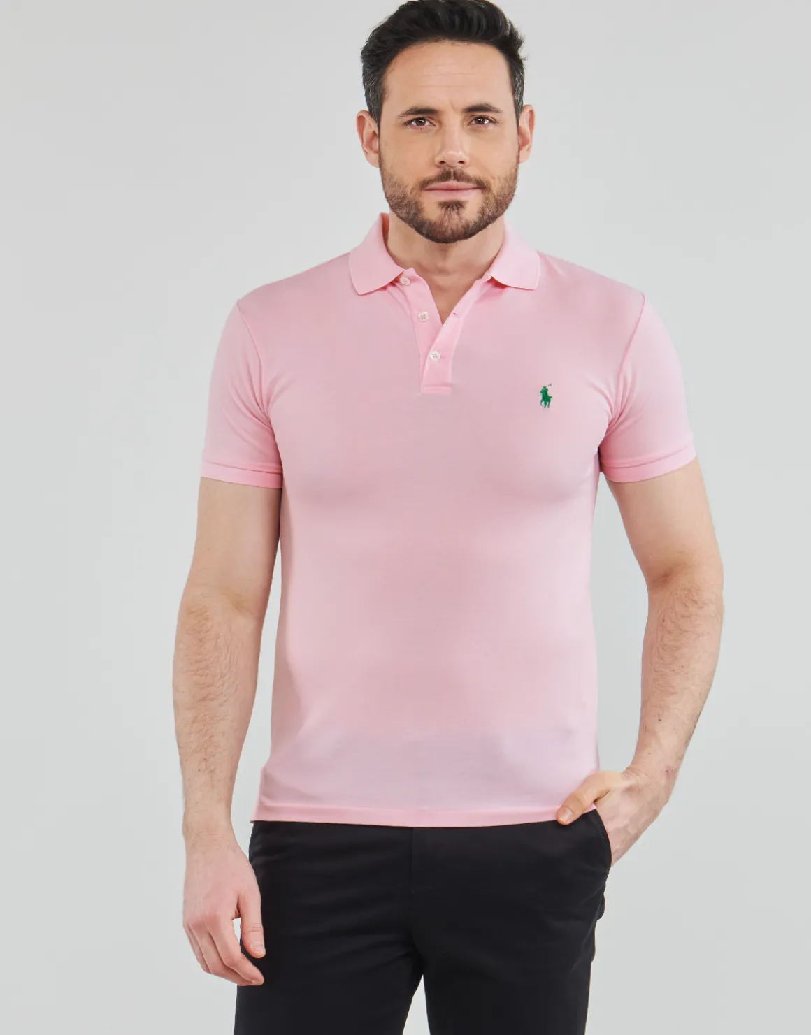 POLO AJUSTE SLIM FIT EN COTON STRETCH MESH