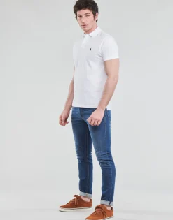 POLO COUPE DROITE EN COTON BASIC MESH