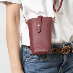 Porte-téléphone Femme Rouge