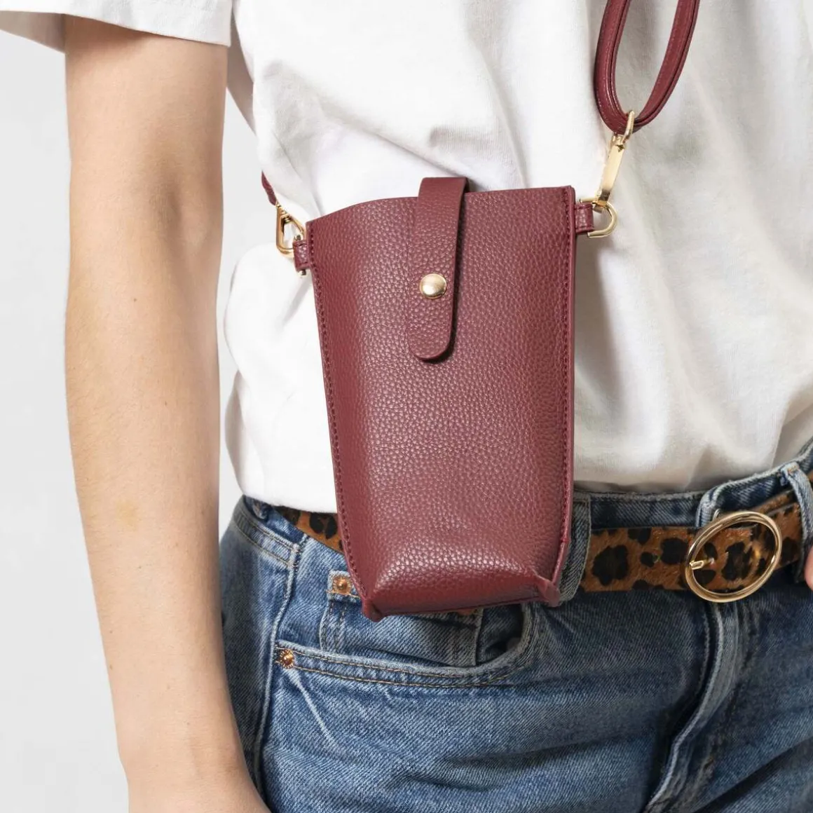 Porte-téléphone Femme Rouge