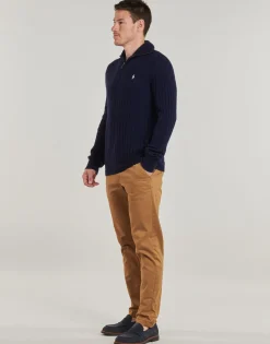 PULL 1/2 ZIP EN LAINE MELANGE