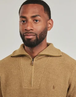 PULL 1/2 ZIP EN LAINE MELANGE