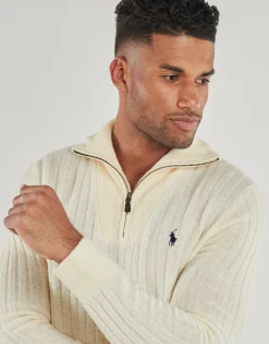 PULL 1/2 ZIP EN LAINE MELANGE