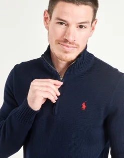 PULL DEMI ZIP EN COTON