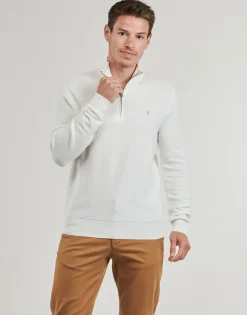 PULL DEMI ZIP EN COTON TEXTURE