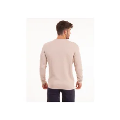 Pull manches longues uni en maille cloquée