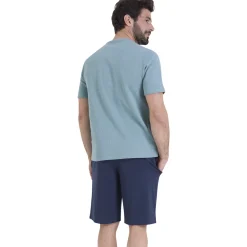 Pyjama court col rond WAFFLE