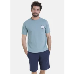 Pyjama court col rond WAFFLE