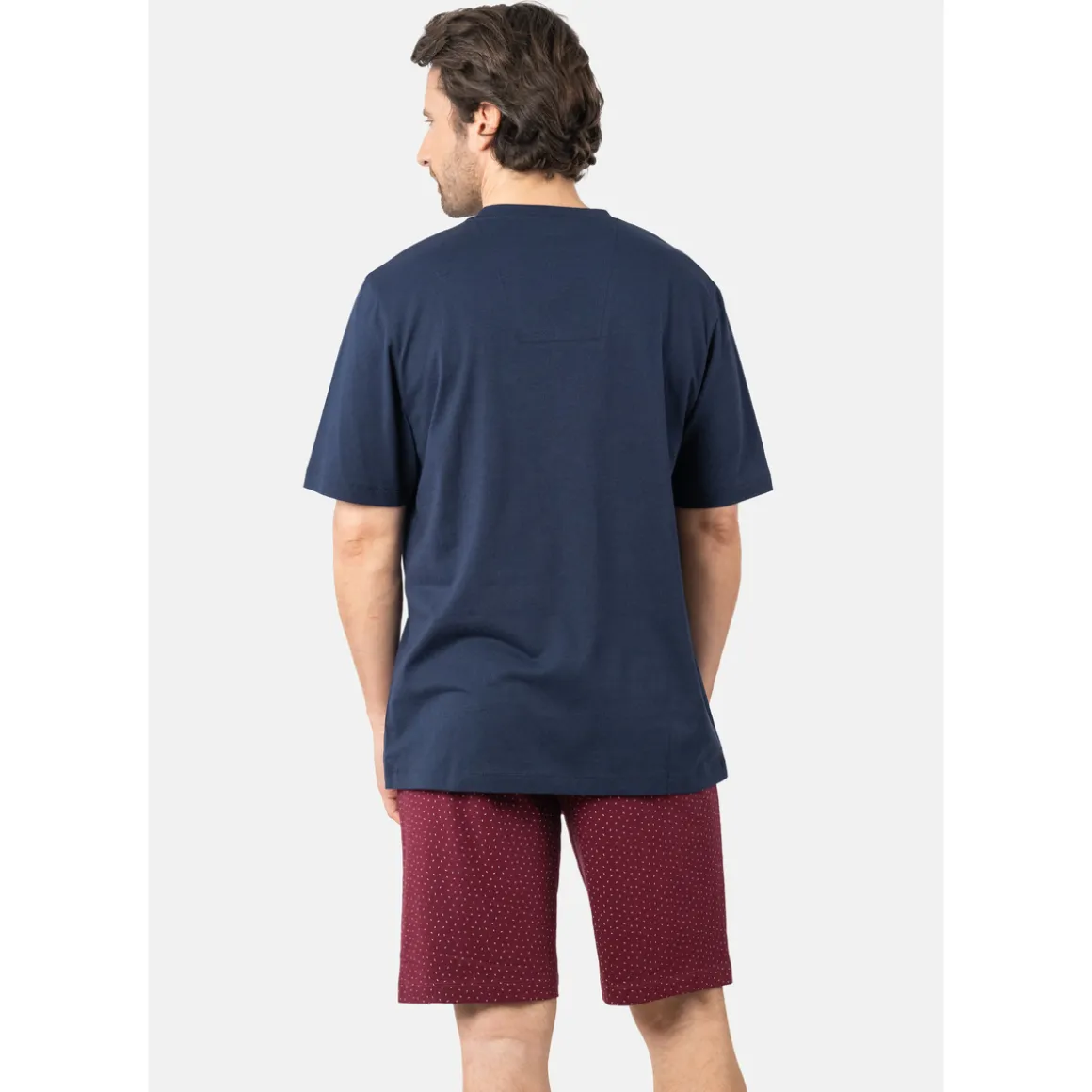 Pyjama court col V BUSINESS