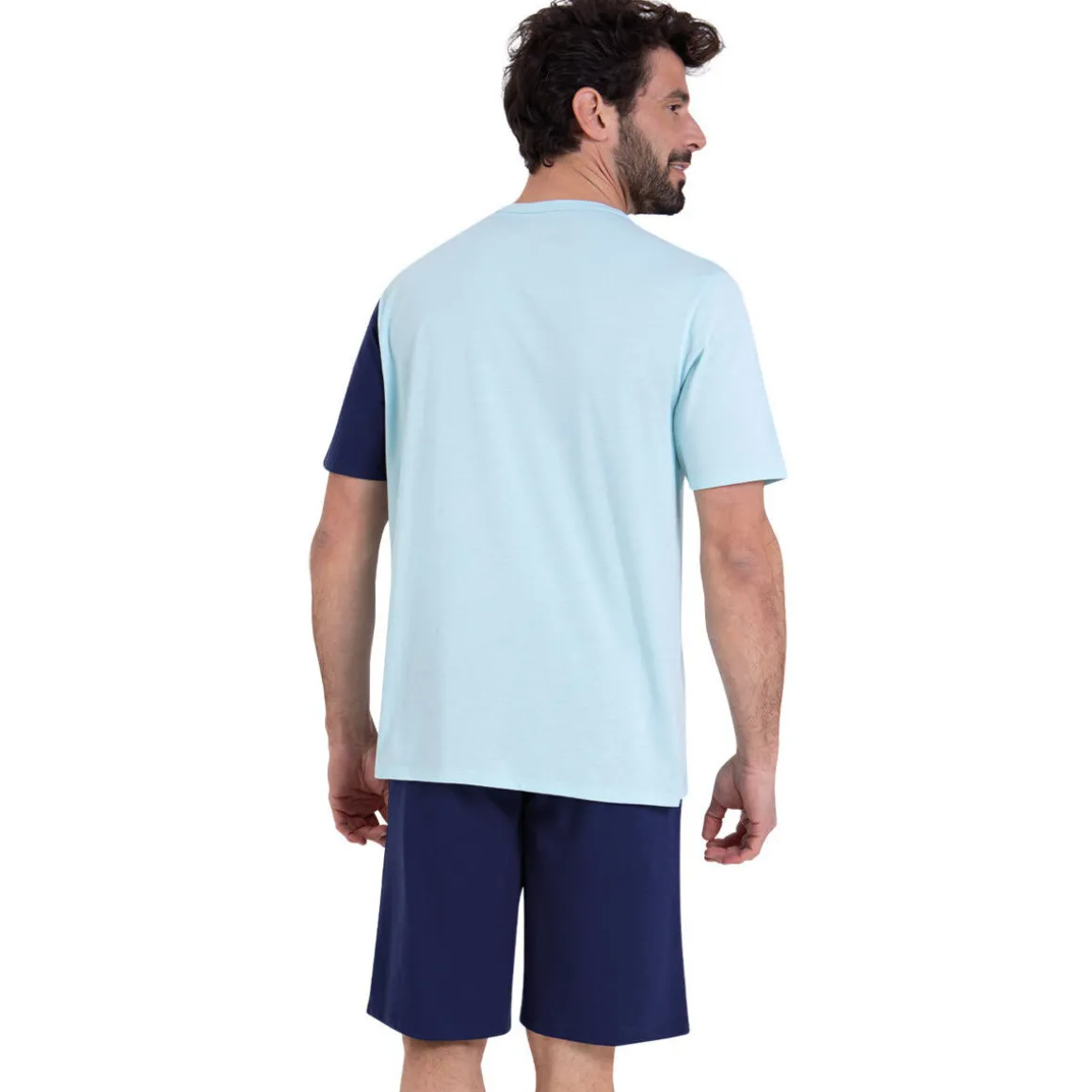 Pyjama court col V ECOPACK