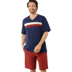 Pyjama court col V MERCERISE