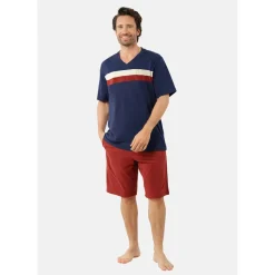 Pyjama court col V MERCERISE