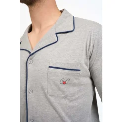 Pyjama long boutonné - UNI