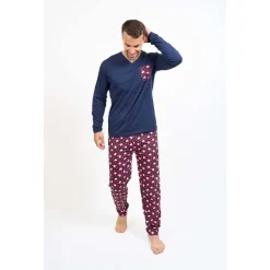 Pyjama long col V - COBBY