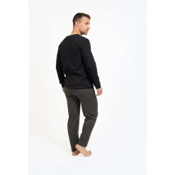 Pyjama long col V - VICHY