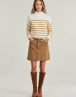 RETRO BUTTON FRONT SKIRT