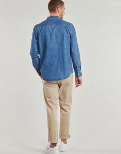 RGLR FIT SHIRT MID BLUE