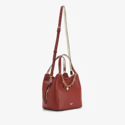 Sac shopper brique Roselaine