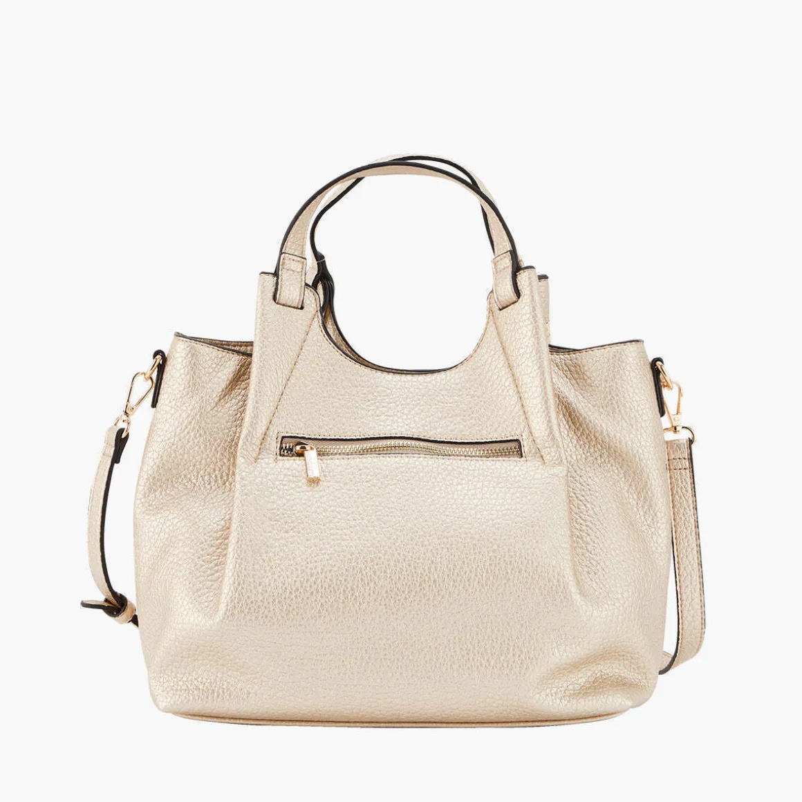 Sac shopper doré Pegguy