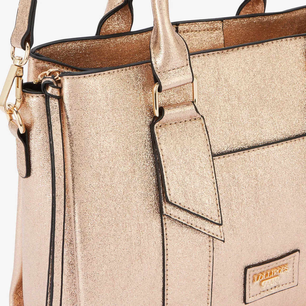 Sac shopper doré Romane