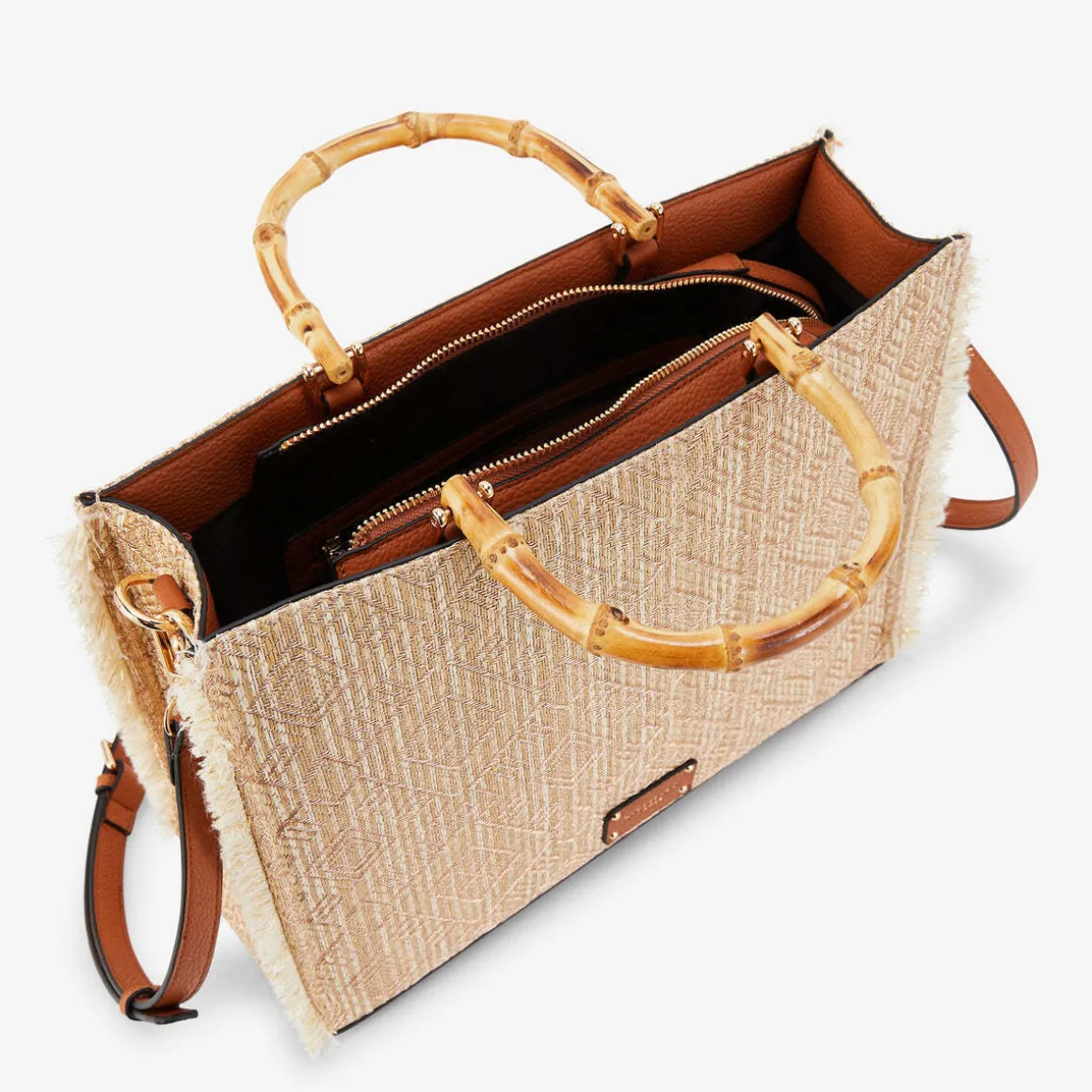 Sac shopper L doré Polly