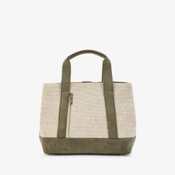 Sac shopper M kaki Paisley