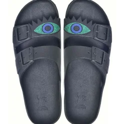 Sandales plates Olhos